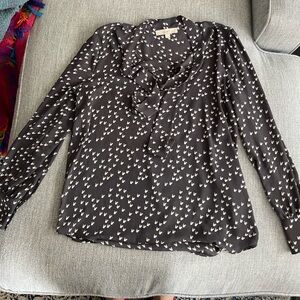 Loft dress shirt with tie neck detail